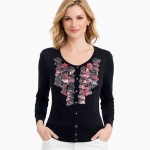 WHBM Black Cardigan Size Medium